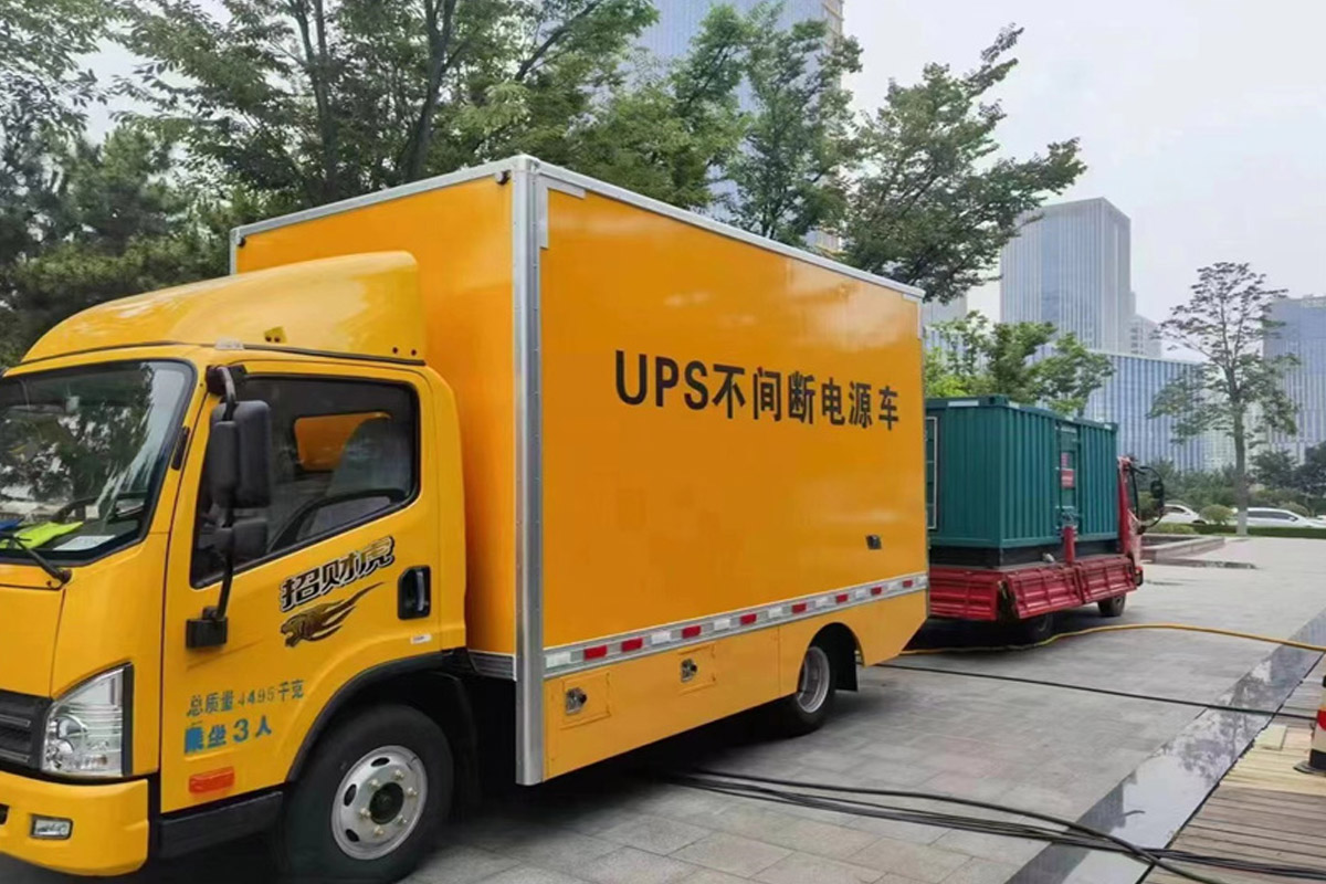 伍家岗发电机租赁施工现场
